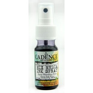 Cadence Mix Media Inkt spray 25 ml Zwart