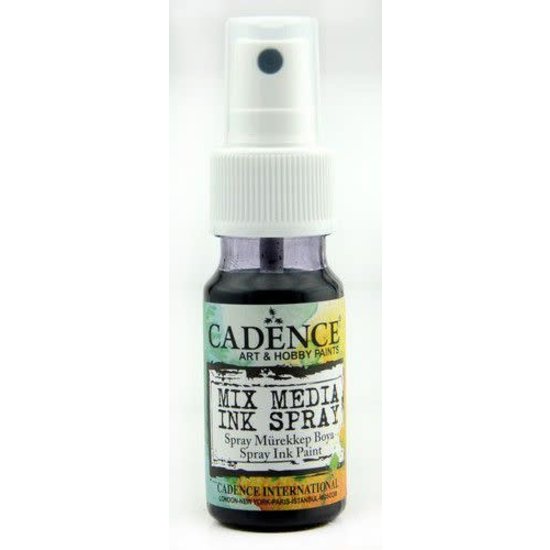 Cadence Cadence Mix Media Inkt spray 25 ml Zwart