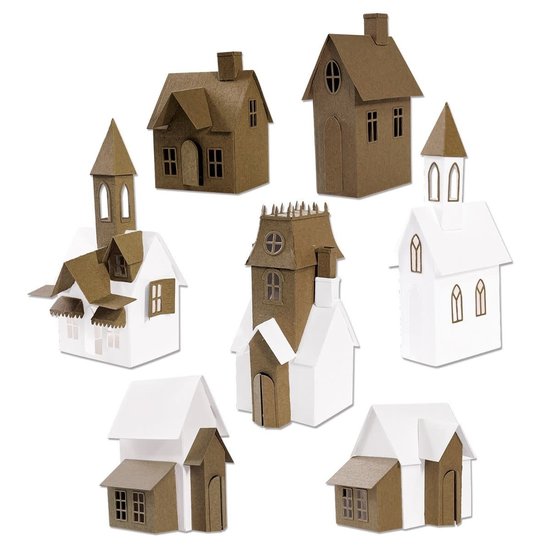 Tim Holtz Sizzix Thinlits Die Set Tim Holtz Village Collection