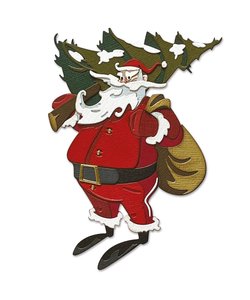 Sizzix Tim Holtz Thinlits Die Set 18PK Woodland Santa, Colorize