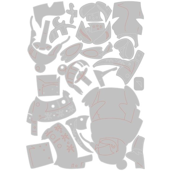 Tim Holtz Sizzix Tim Holtz Thinlits Die Set 22PK Eugene, Colorize