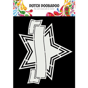 Dutch Doobadoo Snij Stencil Star banner