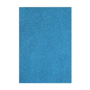 Foam vel glitter 2mm 22x30cm Licht Blauw