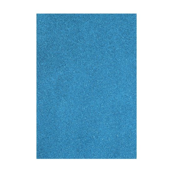 Eva Foam vel glitter 2mm 22x30cm Licht Blauw