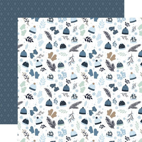 Echo Park Echo Park 12x12 Inch Collection Kit 12 double sided sheets 1 sticker sheet Winter