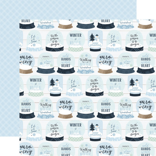Echo Park Echo Park 12x12 Inch Collection Kit 12 double sided sheets 1 sticker sheet Winter