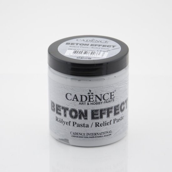 Cadence Cadence Beton Effect Relief Pasta 250 ML Grijs