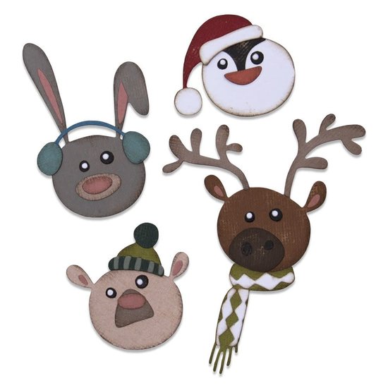 Tim Holtz Sizzix Tim Holtz Thinlits Dies 9pks Winter Critters