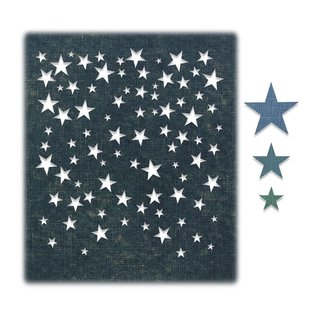 Sizzix Tim Holtz Thinlits Dies 4 Dies Falling Stars