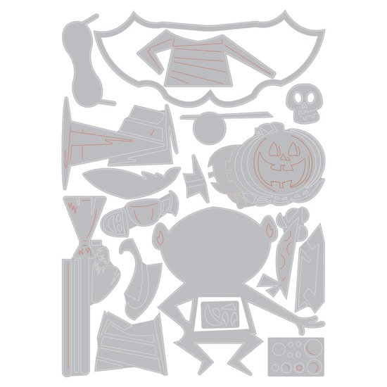 Tim Holtz Sizzix Tim Holtz Thinlits Dies 18 Dies Trick or Treater