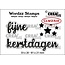 Crealies Crealies Clearstamp Wordzz Fijne Kerstdagen (NL) 81x21mm (07-21)