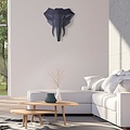 Papercraft world DIY Paper Wall Art kit Elephant Black 72x69x30 cm.