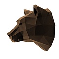 Papercraft world DIY Paper Wall Art kit Bear 44x40x40 cm.