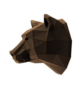 DIY Paper Wall Art kit Bear 44x40x40 cm.