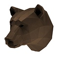Papercraft world DIY Paper Wall Art kit Bear 44x40x40 cm.
