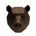 Papercraft world DIY Paper Wall Art kit Bear 44x40x40 cm.