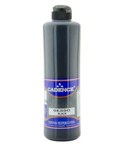 Cadence Gesso acrylverf 500ml Zwart