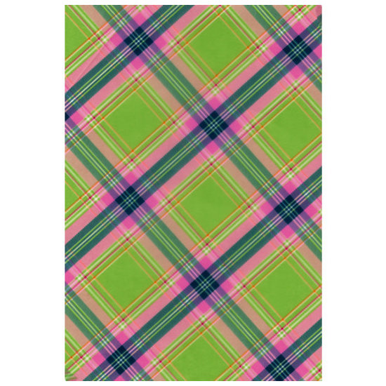 Decopatch Vel Decopatch papier Patroon Ruit groen/rose