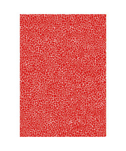 Vel Decopatch Papier Patroon Craquelé grof rood/wit