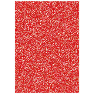 Vel Decopatch Papier Patroon Craquelé grof rood/wit