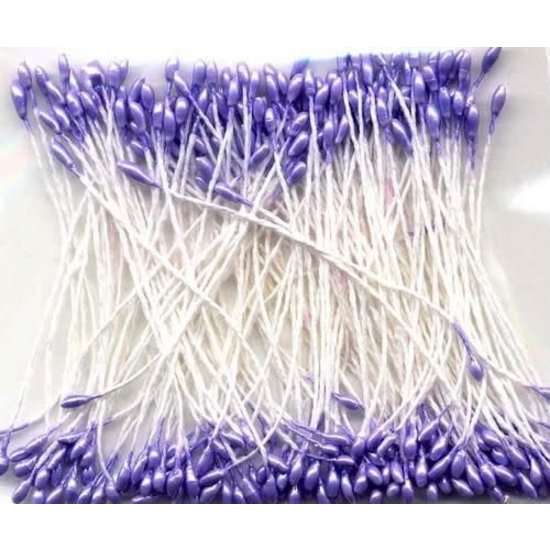 Hobby & Crafting Fun Meeldraden parel 1 mm. 144 pc. Lila