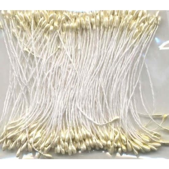 Hobby & Crafting Fun Meeldraden parel 1 mm. 144 pc. Ivoor