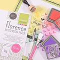 Florence Florence Mixed media paper smooth 12x12"240g Wit 10 st.