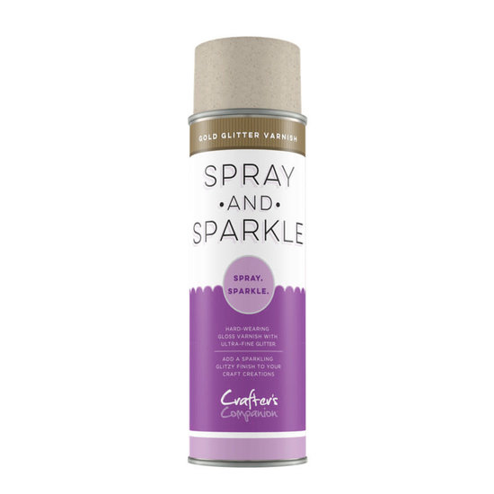 Crafter´s Companion Spray & Sparkle Glitter vernis Goud