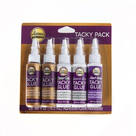 Aleene's Original Tacky Glue Pack Trial 5x19,5ml/Original/Clear Gel