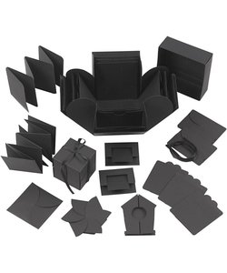 Explosion Box 7x7x7,5 + 12x12x12 cm. Black