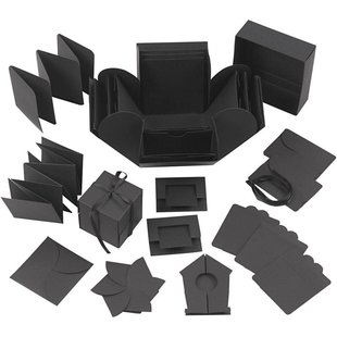 Explosion Box 7x7x7,5 + 12x12x12 cm. Black