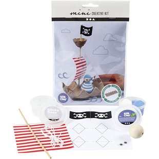 Mini Creative Kit Silk clay - Eierdoos Piratenschip