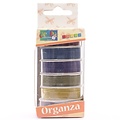 Darice Organza lint Set 6 Kleuren 6mmx2m Herfst