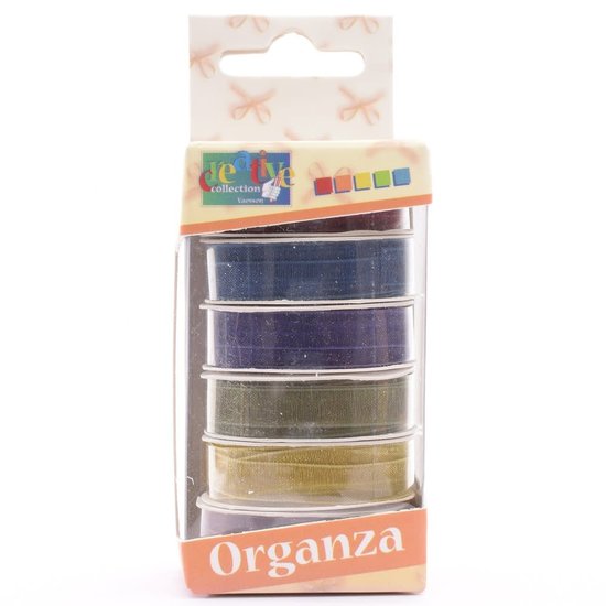 Darice Organza lint Set 6 Kleuren 6mmx2m Herfst