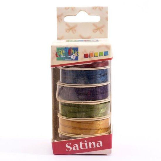 Darice Satijnen lint Set 6 Kleuren 3mmx2m Herfst