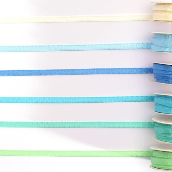 Darice Satijnen lint Set 6 Kleuren 3mmx2m Baby