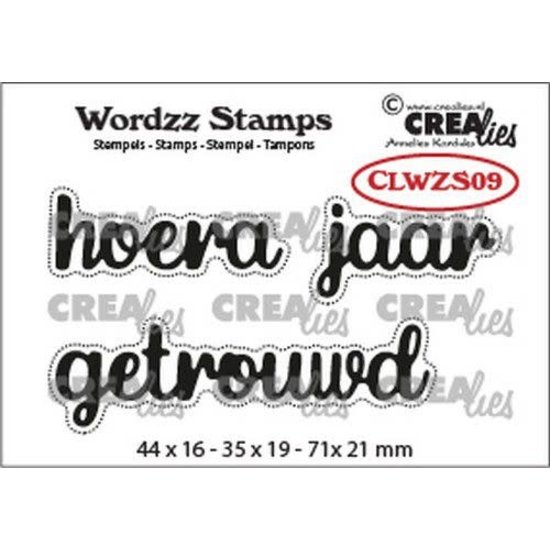 Crealies Crealies Stempel Wordzz Hoera Getrouwd