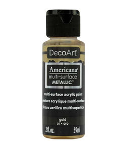 DecoArt Multi-surface acrylics Metallics 59ml  Gold