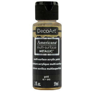 DecoArt Multi-surface acrylics Metallics 59ml  Gold