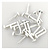 Nellie's Choice Brads Splitpennen Nellie's Choice Floral 3 mm. 40 st. Wit