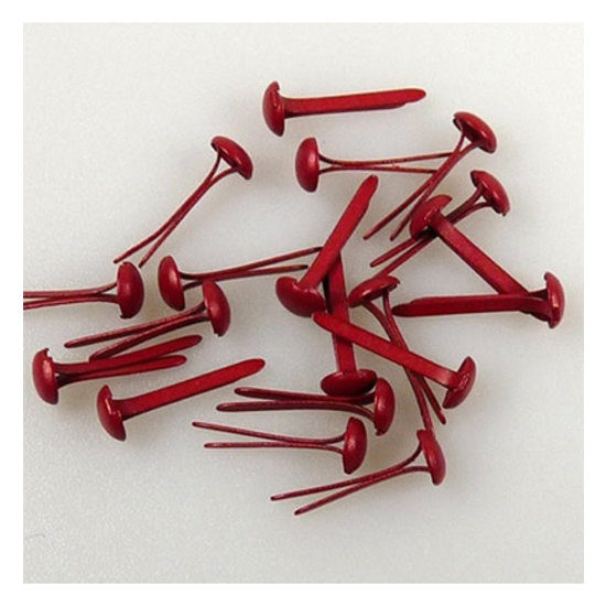 Nellie's Choice Brads Splitpennen Nellie's Choice Floral 3 mm. 40 st. Kerstrood