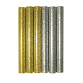Rayher Rayher Lijmpatronen Glitter Ø 11 mm. Lengte 10cm 6 st. Goud / Zilver