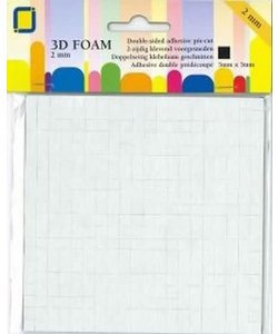 JeJe 3d Foam Dots 5 x 5 x 2 mm Zwart 400st