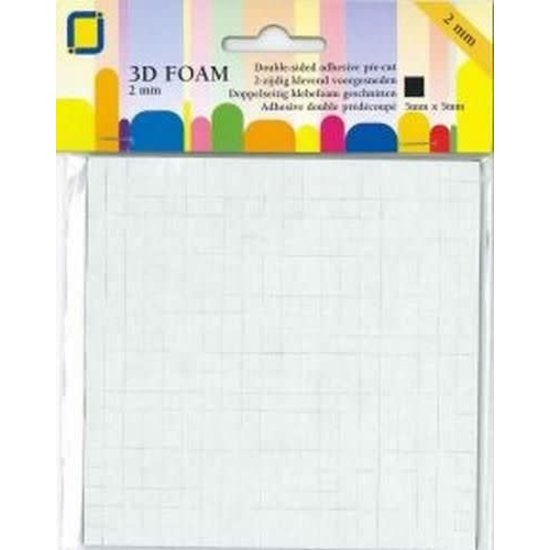 Jeje JeJe 3d Foam Dots 5 x 5 x 2 mm Zwart 400st