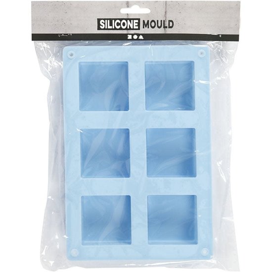 Creotime Silicone Vorm Voor Zeepgieten H: 2,5cm L: 21,5cm B: 14,5cm