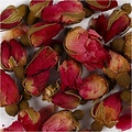 Creotime Gedroogde bloemen, Donkerroze, Rozenknop