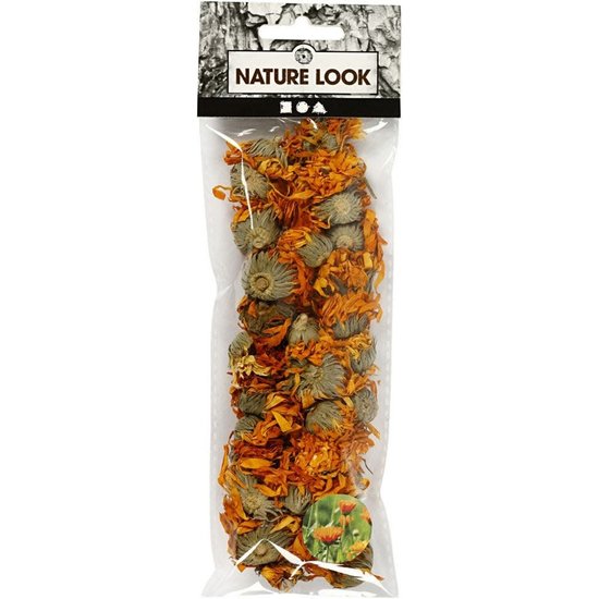 Creotime Gedroogde bloemen voor zeep, Goud, Calendula