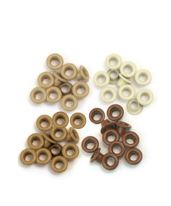 We R Memory Keepers Standard Eyelets 0,5 cm. 60 st Brown