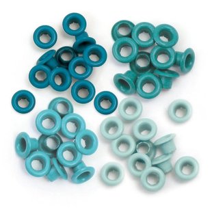 We R Memory Keepers Standard Eyelets 0,5 cm. 60 st Aqua