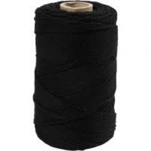 Macramé Koord 2mm 198m 330g Zwart